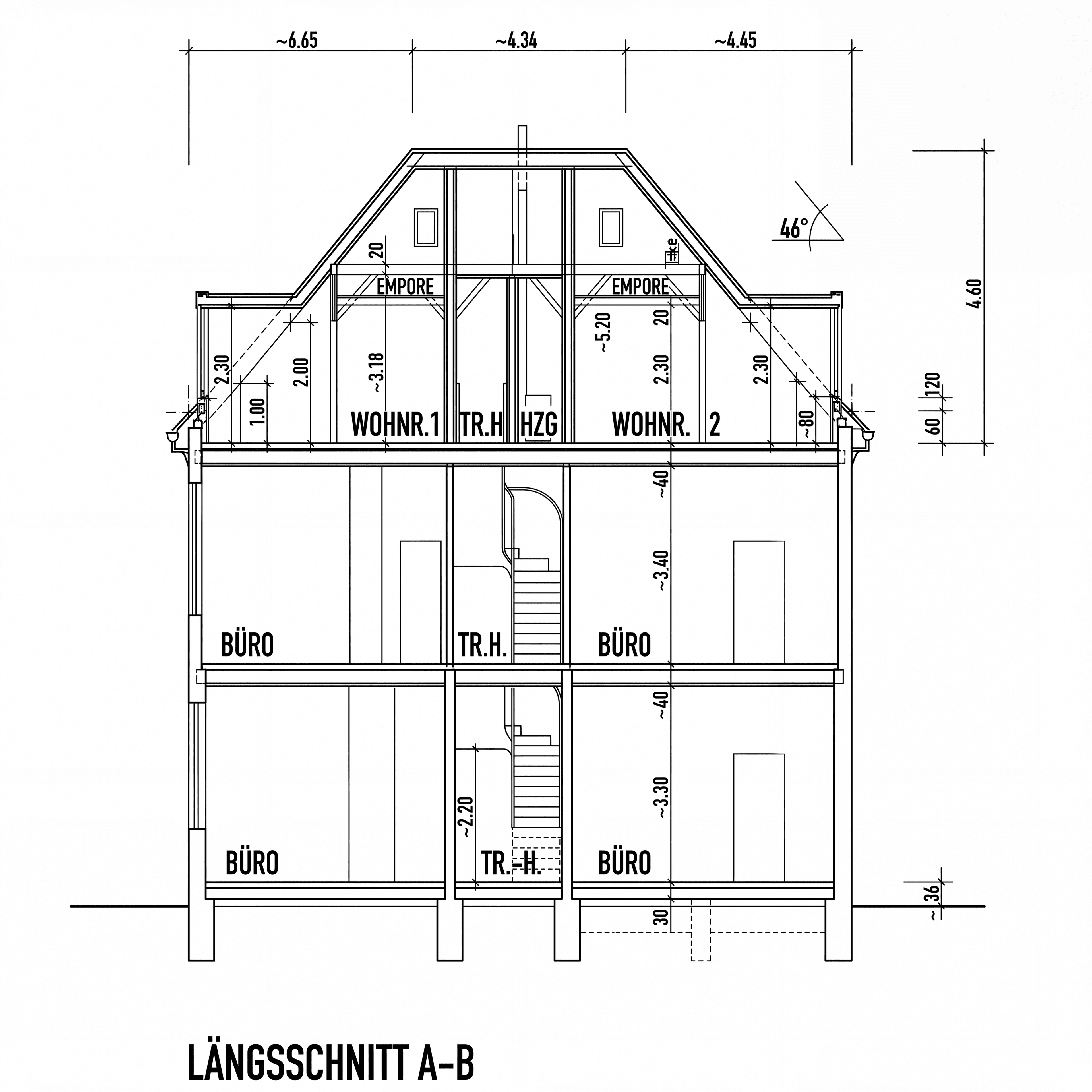 Längsschnitt A-B